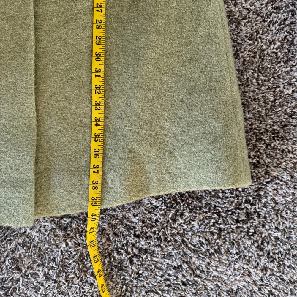 Vintage Sage Green Wool Coat - Picture 7 of 8